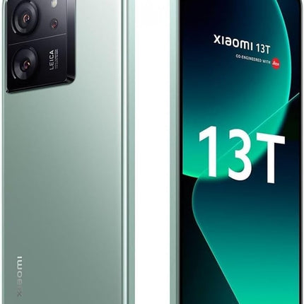 13T Leica 5G + 4G LTE (256GB+12GB) Global ROM Unlocked Worldwide (Tmobile Mint Tello Global) 50MP Triple Pro Leica Camera 6.67" 144Mhz + (W/Fast 51W Car Charger) (Meadow Green Global ROM)