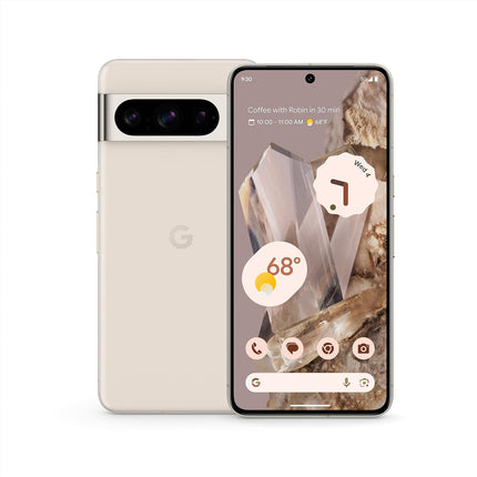 Pixel 8 Pro - Unlocked Android Smartphone with Telephoto Lens and Super Actua Display - 24-Hour Battery - Porcelain - 128 GB